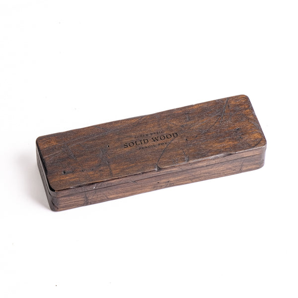 Super Basic Solid Wood Pencil Case (Weathered)