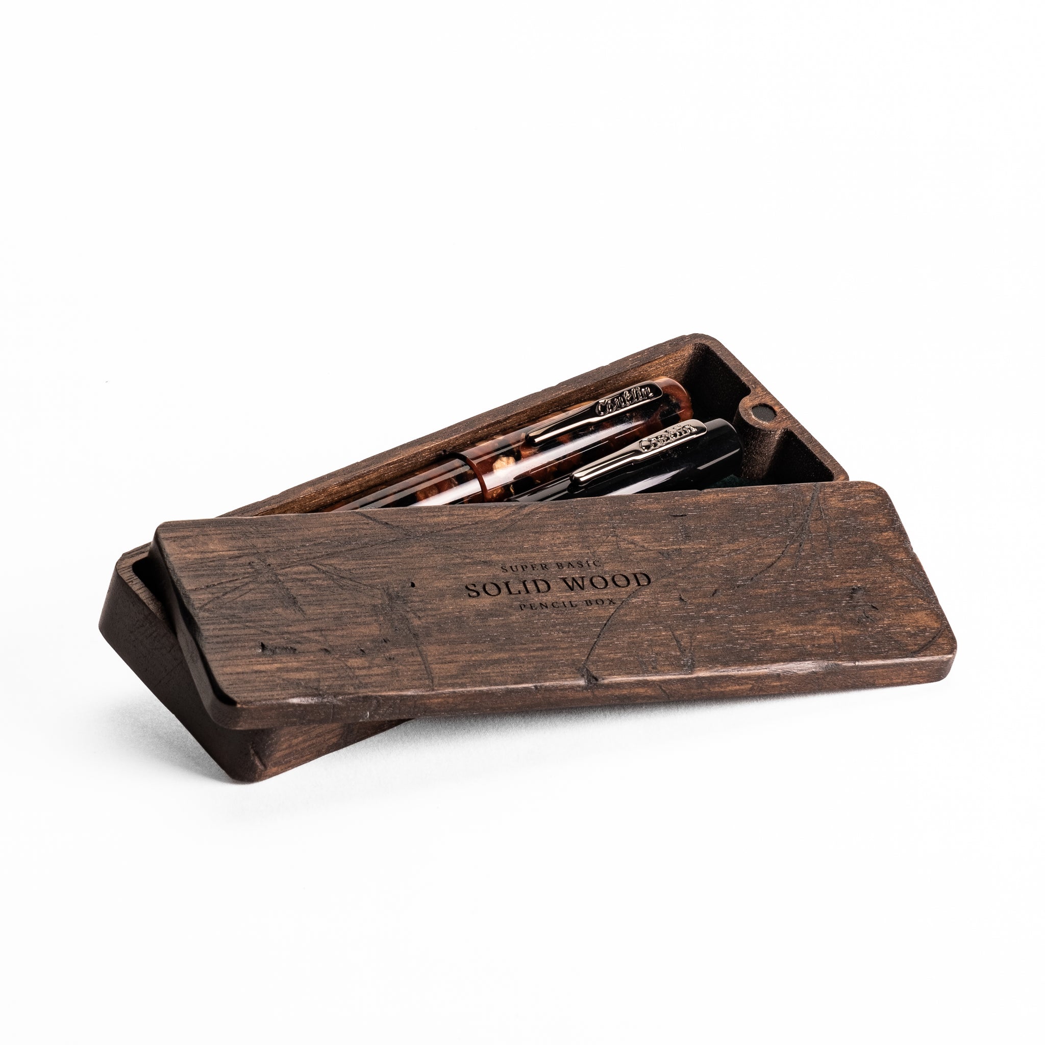 Super Basic Solid Wood Pencil Case (Weathered)