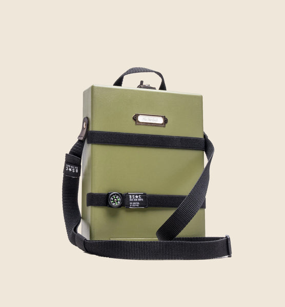 Messenger Adventure Light - Olive Green Painted MDF Box A5