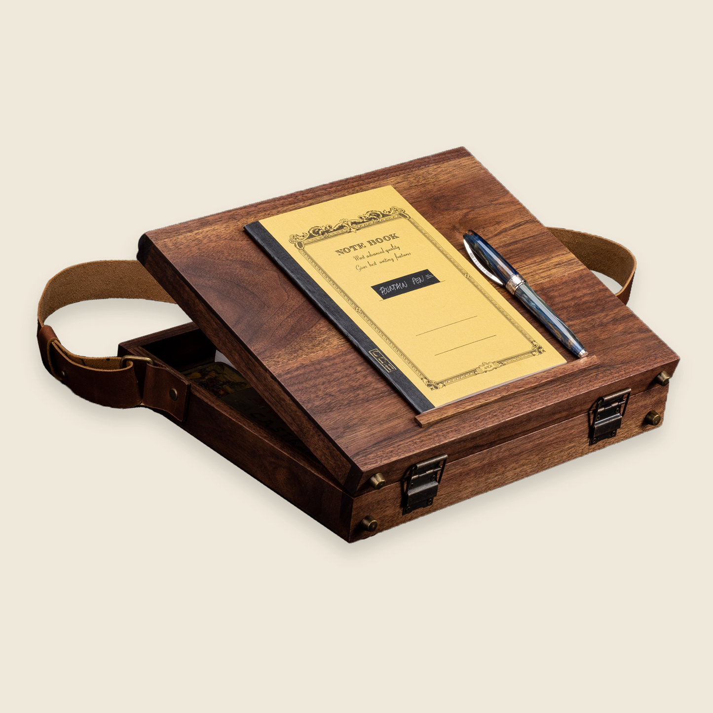 Wood Briefcase for Writers