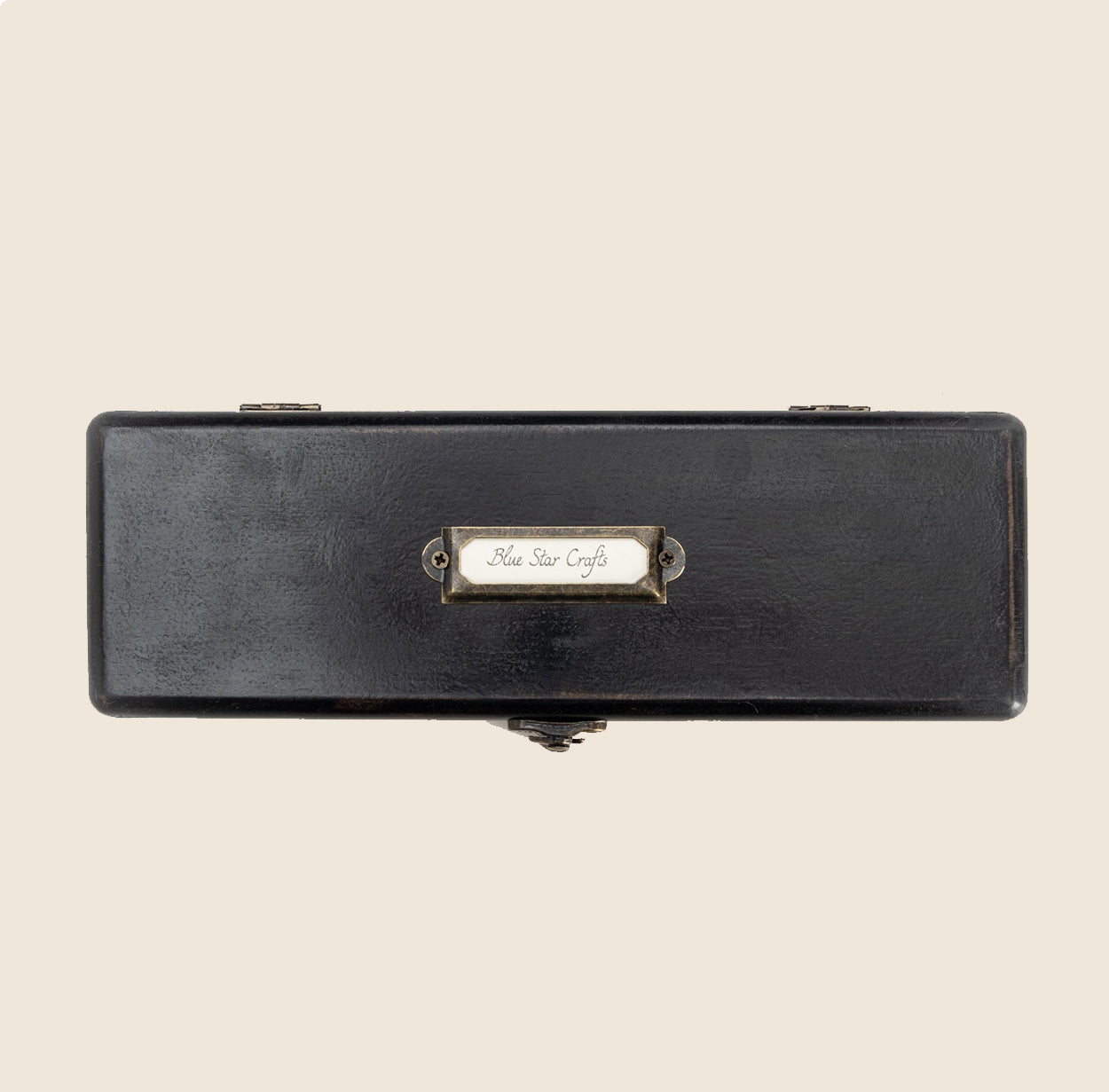 Pencil & Pen Box - Distressed Black Painted MDF