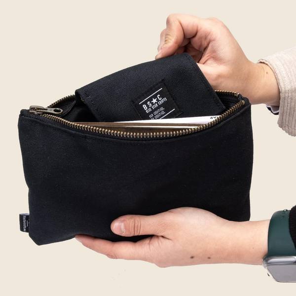 Black Canvas Pouches Pack